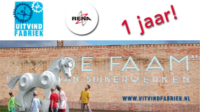 RENA feliciteert De Uitvindfabriek met haar 1e verjaardag!