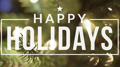 Happy holidays from all of us!