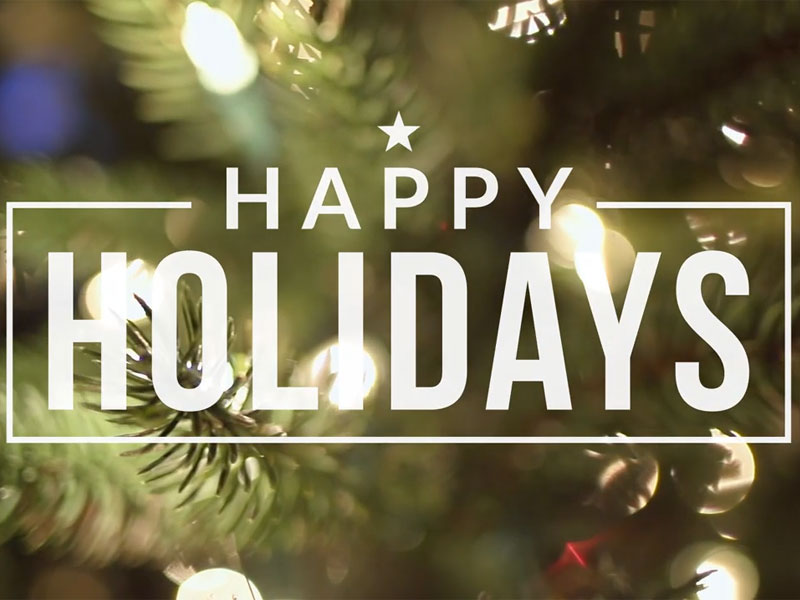 Happy holidays from all of us!