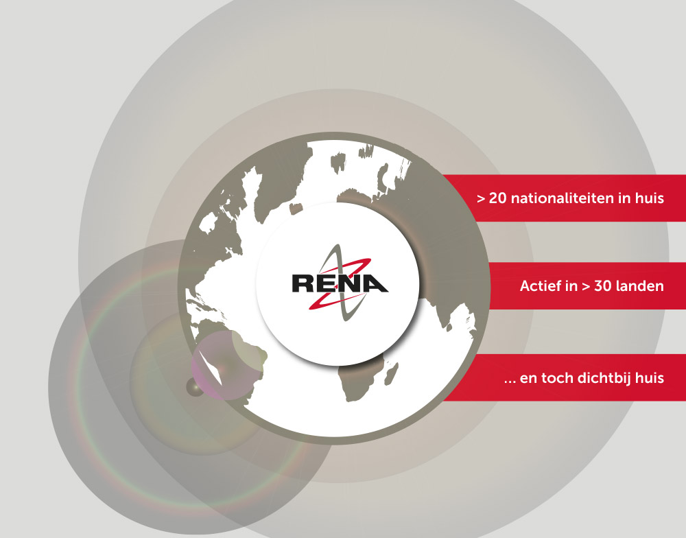Worldmap RENA Electronica - The Netherlands